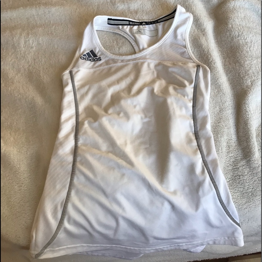 White adidas tank